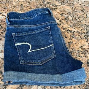 American Eagle Midi Jean Shorts